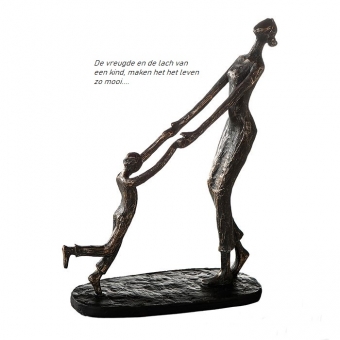 Sculptuur Kindertijd